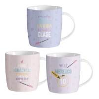 Tasse de 350 ml pour professeur avec message - 1 unité