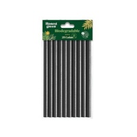 Pailles de 15 cm en papier biodégradable noir mojito - Honest Green - 25 unités