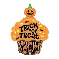 Ballon en forme de cupcake d'Halloween de 51 x 64 cm - Grabo