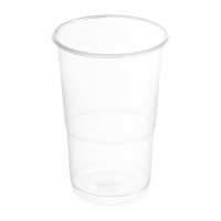 Gobelets de 500 ml en plastique transparent - 8 unités