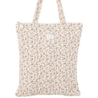 Sac en tissu floral clair avec fermeture éclair