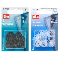 Boutons-pression en plastique de 1,5 cm - Prym - 6 paires