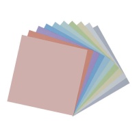 Kit de cartons unis aux couleurs pastel de 30,5 x 30,5 cm - Artis décor - 30 unités