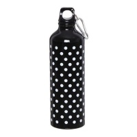 Bouteille de 600 ml Noire avec pois