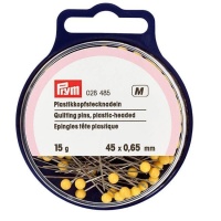 Épingles avec tête en plastique jaune de 45 x 0,65 mm - Prym - 15 g