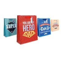 Sac cadeau de 42 x 32 x 11 cm Super Dad - 1 unité