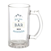 Chope de bière de 500 ml Je préfère le bar à la montagne - DCasa