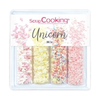 Kit de sprinkles Unicorn Mix de 60 g - Scrapcooking