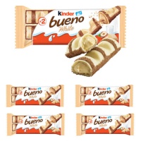 Kinder bueno au chocolat blanc - 5 unités