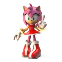 Figure pour gâteau d'Amy Rose de 8 cm