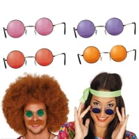 Lunettes hippies de couleurs assorties