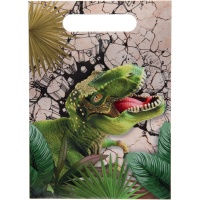 Sacs de Dinosaures Jurassic de 23 x 16,5 cm - 10 unités