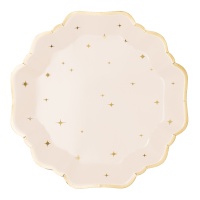 Assiettes étoiles Vintage de 21 cm - 6 unités