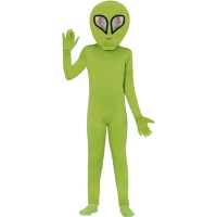 Déguisement d'alien vert pour enfant