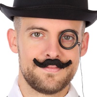 Moustache avec monocle