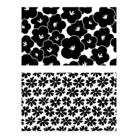 Tampons acryliques motif floral - Artemio