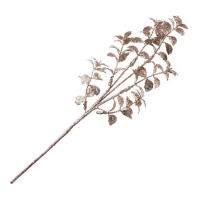 Branche décorative avec feuilles de champagne 37 cm