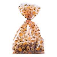 Sac pour bonbons de fête citrouilles de 24,1 x 10 cm - 20 unités