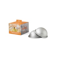 Moule demi-sphère en aluminium de 10 x 5,2 cm - Decora - 3 unités