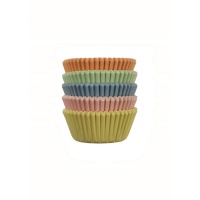 Capsules pour mini cupcakes de couleurs pastel - PME - 100 unités