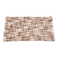 Tapis de bain en maille beige de 75 x 50 cm