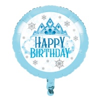 Ballon Snow princess de 45 cm - Creative Converting