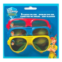 Lunettes de soleil pour enfants avec personnages Disney - lot de 3 unités