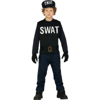 Déguisement de SWAT noir pour enfant