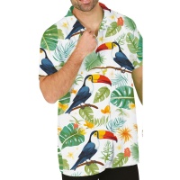 Chemise hawaïenne toucan pour adulte