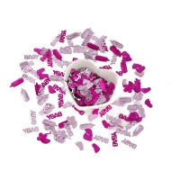 Confetti de Baby Shower rose de 20 g