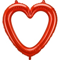 Ballon coeur rouge de 73 x 72 cm