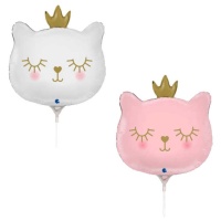 Ballon de princesse chat de 24 x 25 cm - Grabo - 10 unités