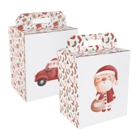 Boîte pour lot de 34,5 x 28 x 21 cm de Noël mignonne - 1 unité