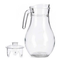 Carafe transparente de 1,8 L avec couvercle