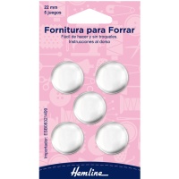 Accessoires pour recouvrir les boutons de 22 mm - Hemline - 5 unités