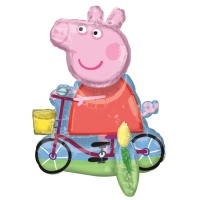 Ballon de Peppa Pig à vélo de 55 x 45 cm - Anagram