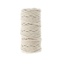 Bobine de corde en coton blanc de 4 mm de 10 m