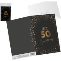 Carte d'anniversaire Joyeux 50