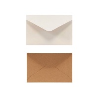 Enveloppes de 11,51 x 17,8 cm en papier - 50 unités