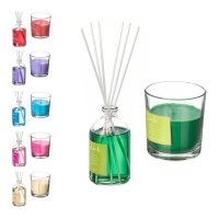 Set de 100 ml de mikado et bougie parfumée - 2 pcs.