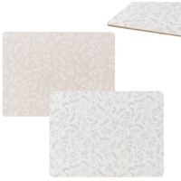 Set de table individuel 40 x 30 cm liège feuilles - 1 unité