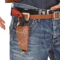 Holster de rodéo avec pistolet de 24 cm