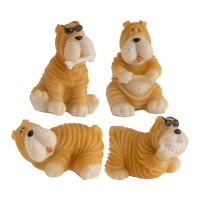 Figurines pour galette des rois de chiens de 3 cm - Dekora - 50 unités