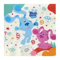 Serviettes de Blue’s Clues de 16,5 x 16,5 cm - Ciao - 20 unités