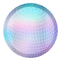 Plateau à boule de discothèque de 30 cm - 4 unités