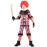 Costume de clown rayé pour enfant