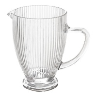 Carafe de 1,2 L en verre strié transparent