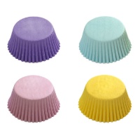 Capsules pour cupcakes aux couleurs pastel - Décorer - 75 unités