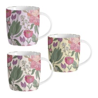 Tasse de 350 ml Fleurs printanières - 1 unité