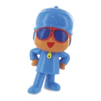 Figurine pour gâteau de Pocoyo lunettes de soleil de 7 cm